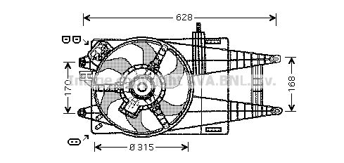 AVA QUALITY COOLING Ventilaator,mootorijahutus FT7592